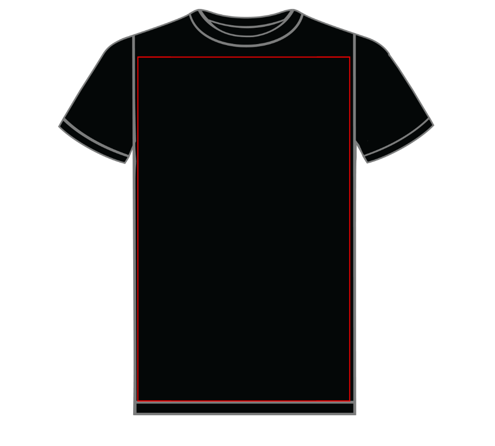 Regular black T-shirt