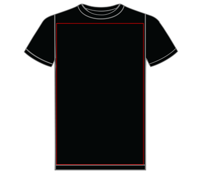 Regular black T-shirt